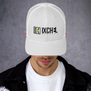 Ixchel White Retro Trucker Cap