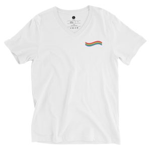 LGBTQIA+ Flag V-Neck Tee