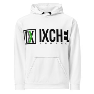 Ixchel Green Pulse White Unisex Hoodie