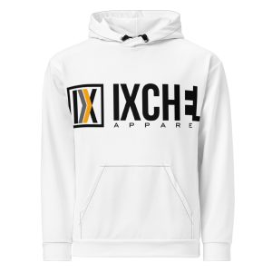 Ixchel Orange Pulse White Unisex Hoodie