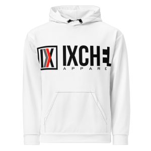 Ixchel Red Pulse White Unisex Hoodie